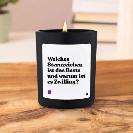Duftkerze Schwarz Woody Welches Sternzeichen ist das Beste und warum ist es Zwilling? von ChattyCandles