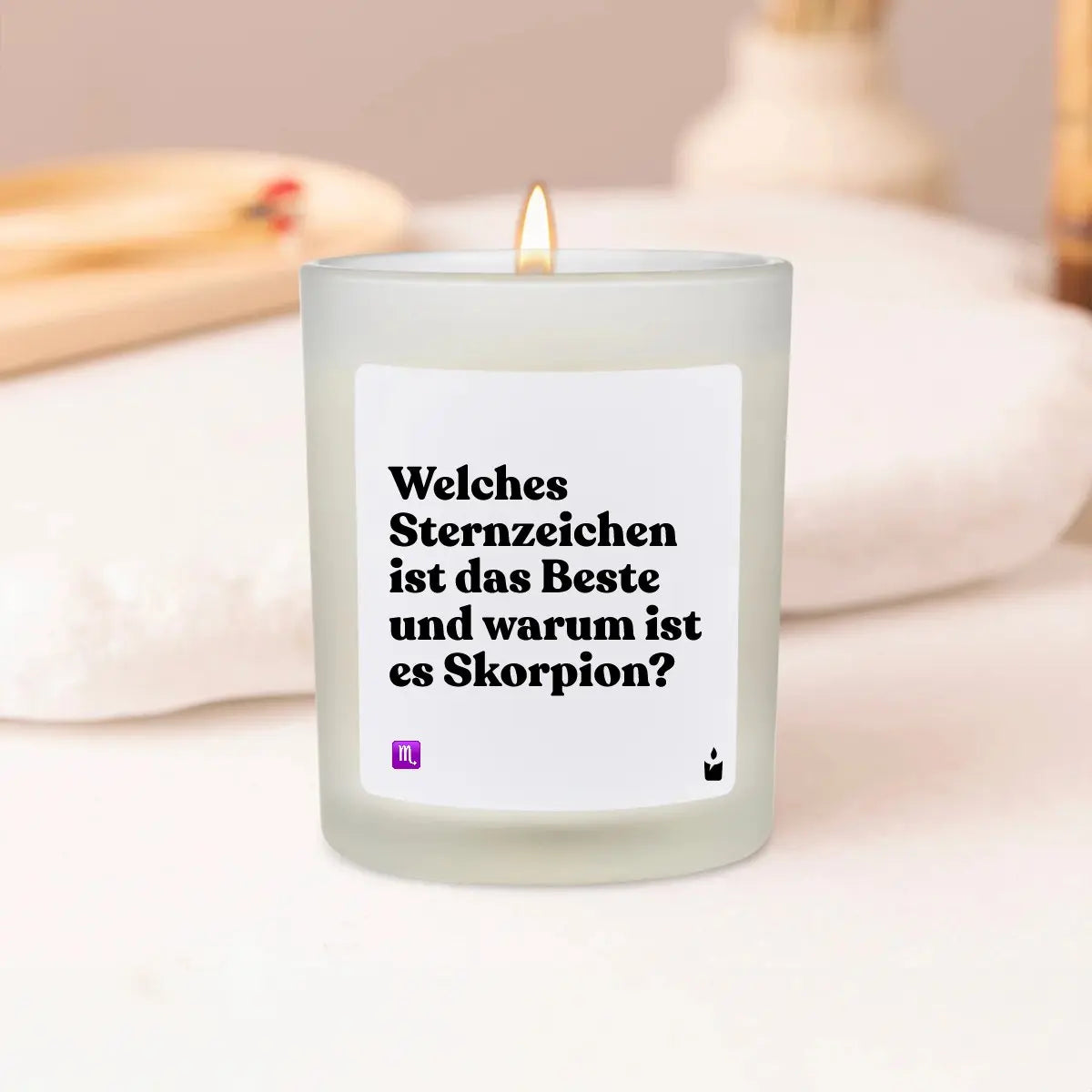 Duftkerze Weiss Flowery Welches Sternzeichen ist das Beste und warum ist es Skorpion? von ChattyCandles