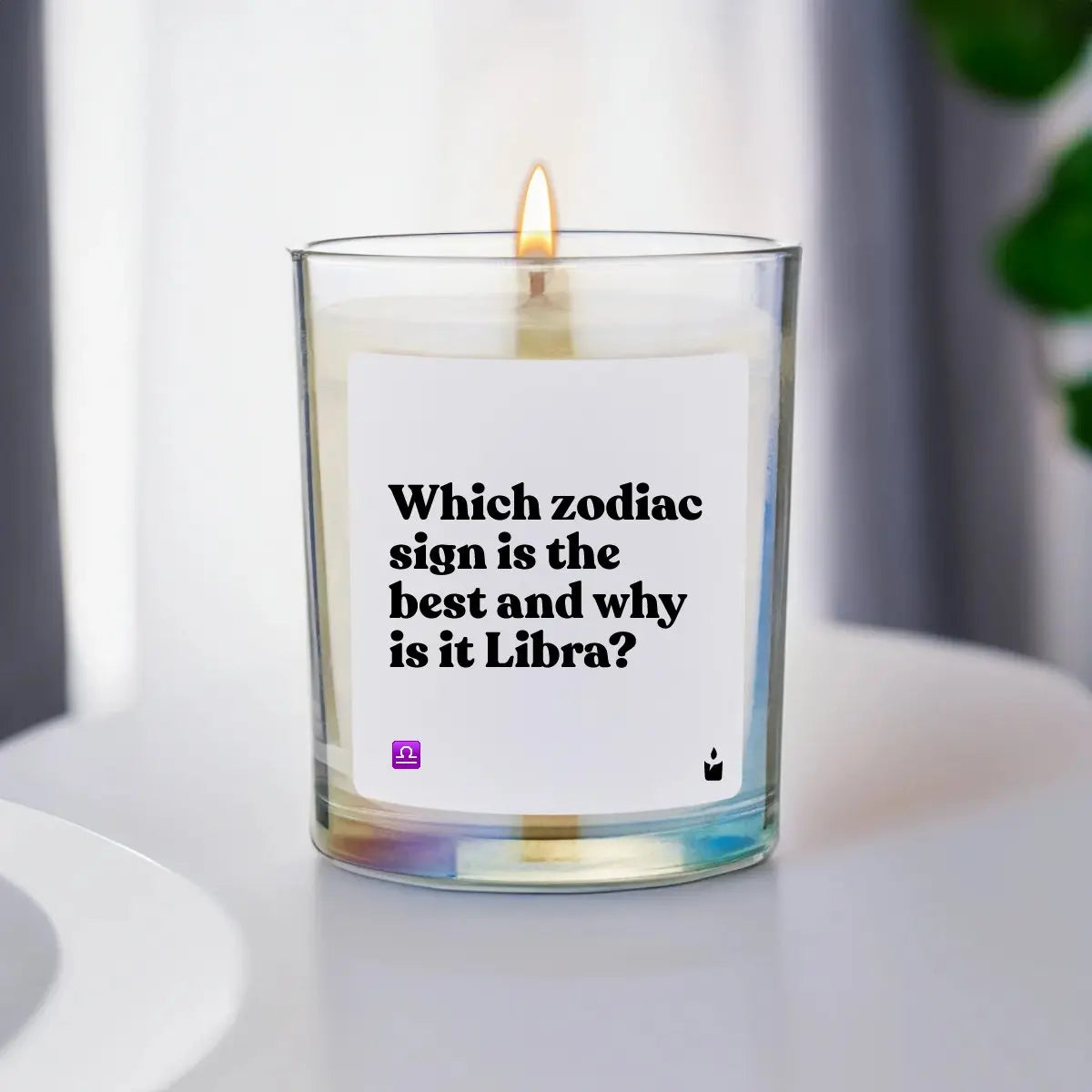 Duftkerze Rainbow Flowery Which zodiac sign is the best and why is it Libra? von ChattyCandles