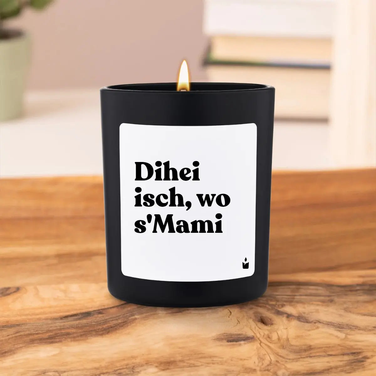 Duftkerze Schwarz Flowery Dihei isch, wo s'Mami von ChattyCandles