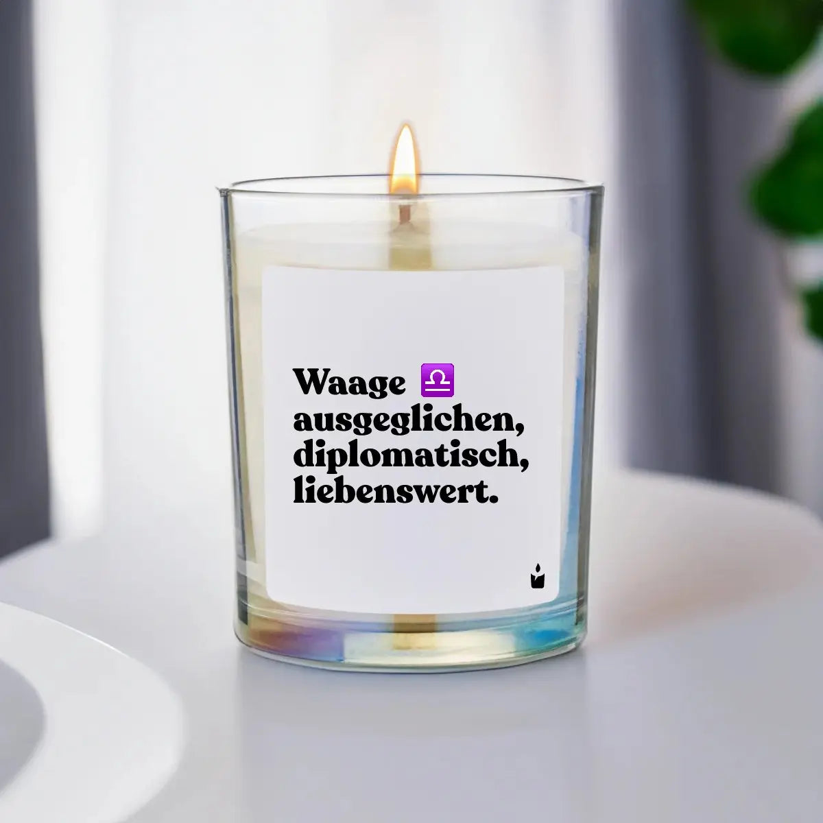 Duftkerze Rainbow Woody Waage - ausgeglichen, diplomatisch, liebenswert. von ChattyCandles