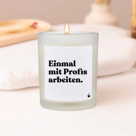 Duftkerze Weiss Flowery Einmal mit Profis arbeiten. von ChattyCandles