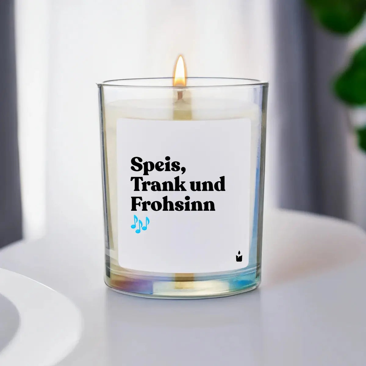 Duftkerze Rainbow Flowery Speis, Trank und Frohsinn von ChattyCandles