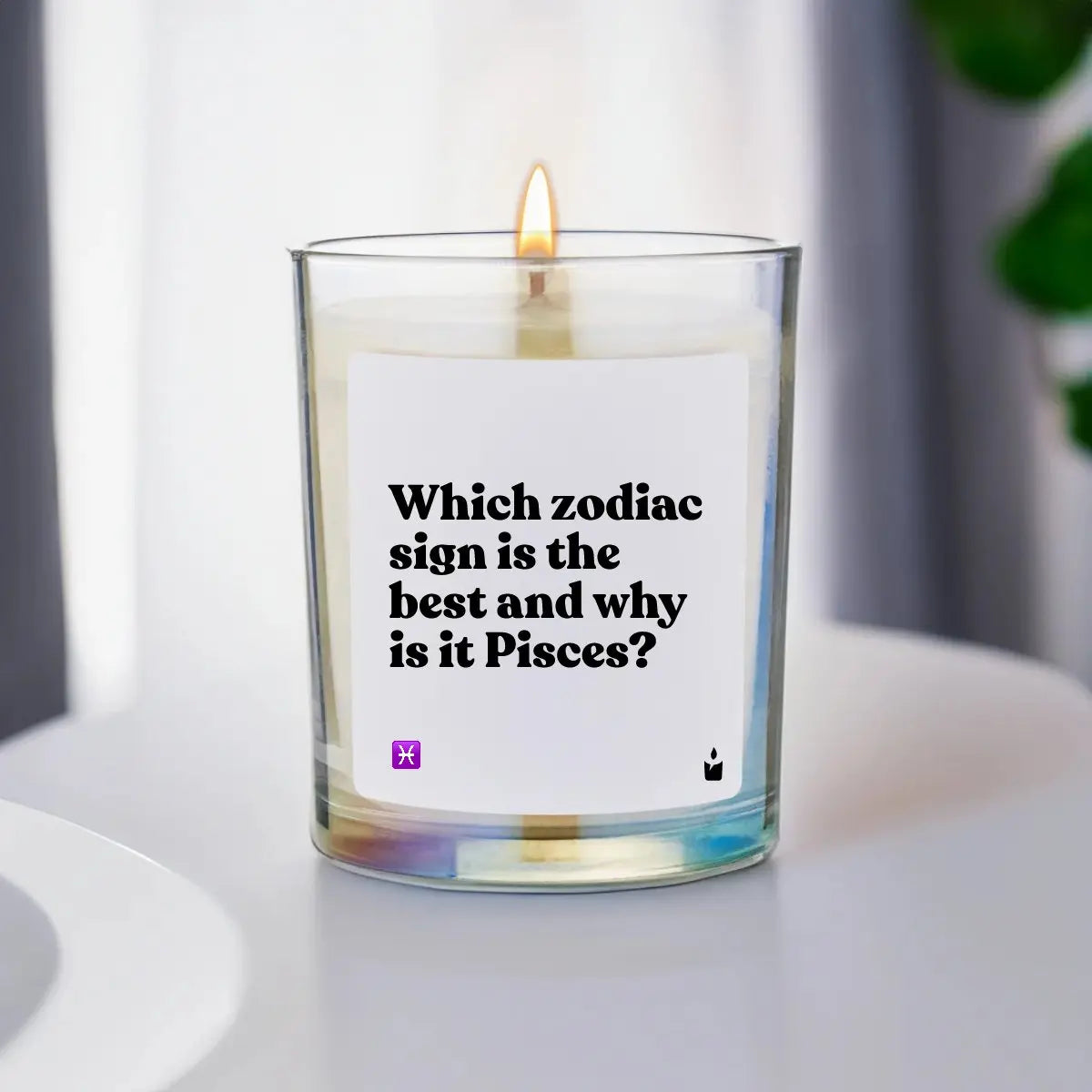 Duftkerze Rainbow Flowery Which zodiac sign is the best and why is it Pisces? von ChattyCandles