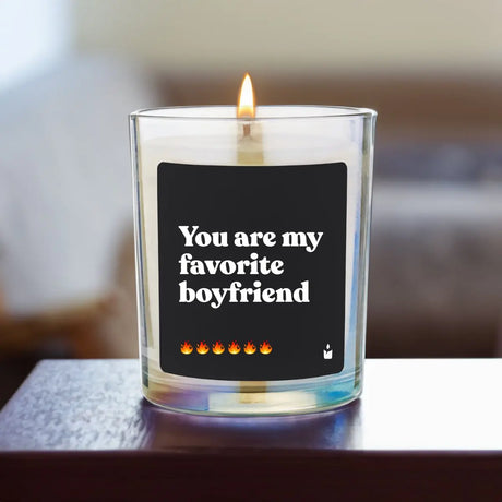 Duftkerze Rainbow Woody You are my favorite boyfriend von ChattyCandles