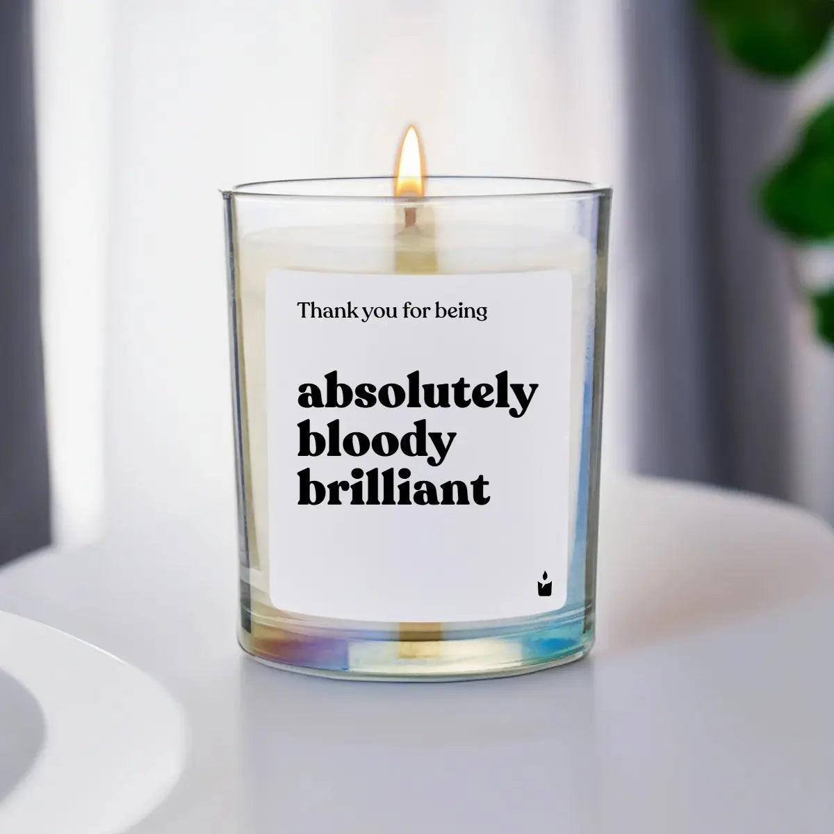 Duftkerze Rainbow Woody Thank you for being absolutely bloody brilliant von ChattyCandles