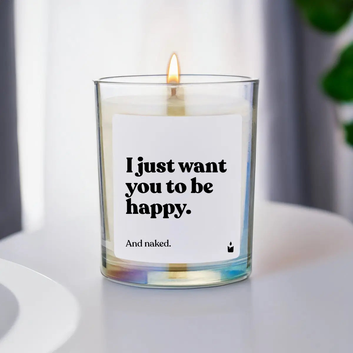 Duftkerze Rainbow Woody I just want you to be happy. And naked. von ChattyCandles