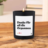 Duftkerze Schwarz Woody Danke für all die Orgasmen von ChattyCandles