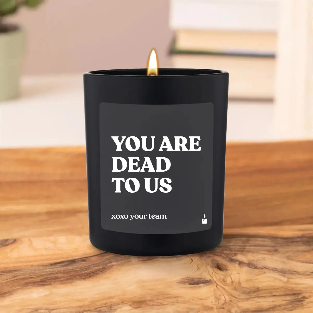 Duftkerze Schwarz Woody You are dead to us von ChattyCandles