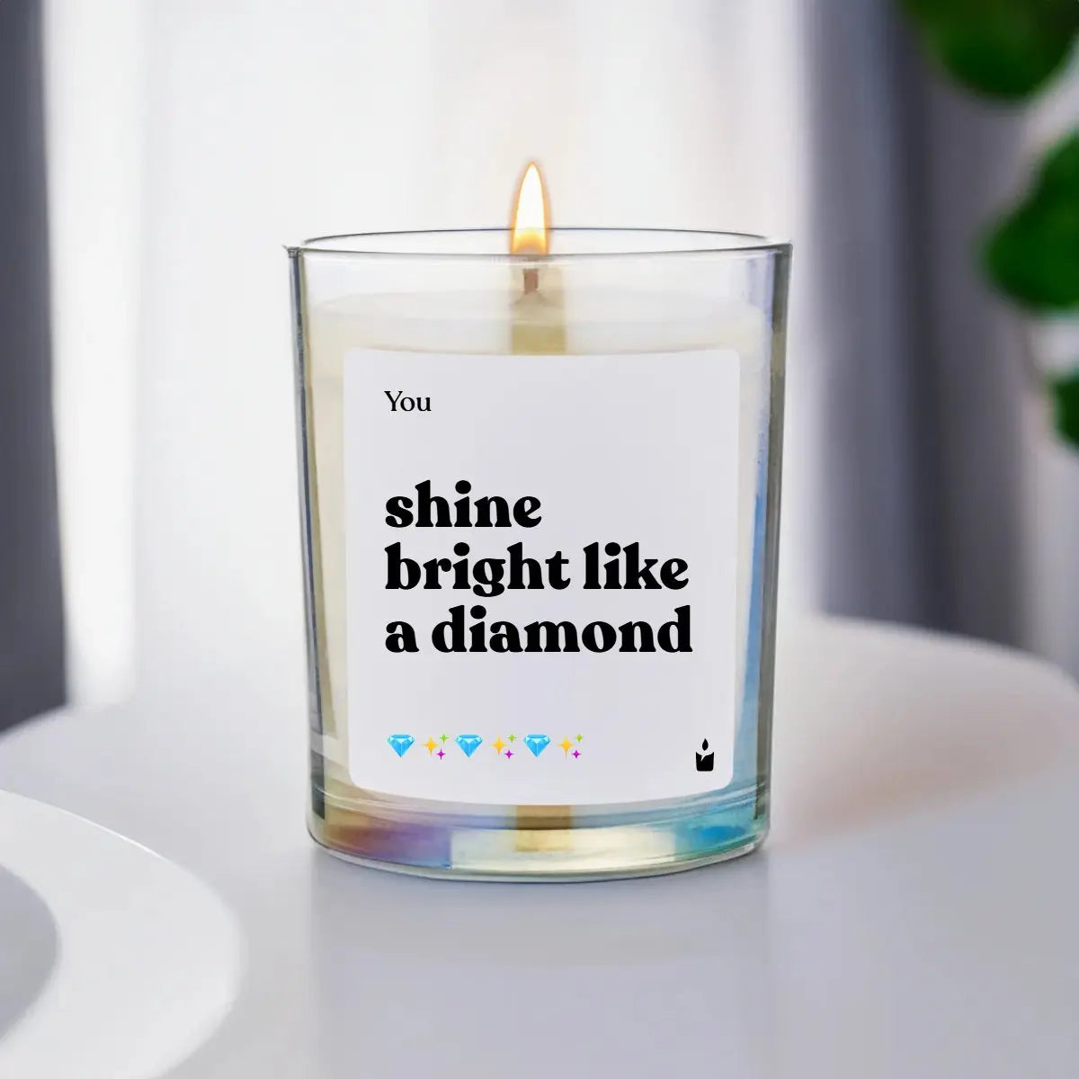Duftkerze Rainbow Woody You shine bright like a diamond von ChattyCandles