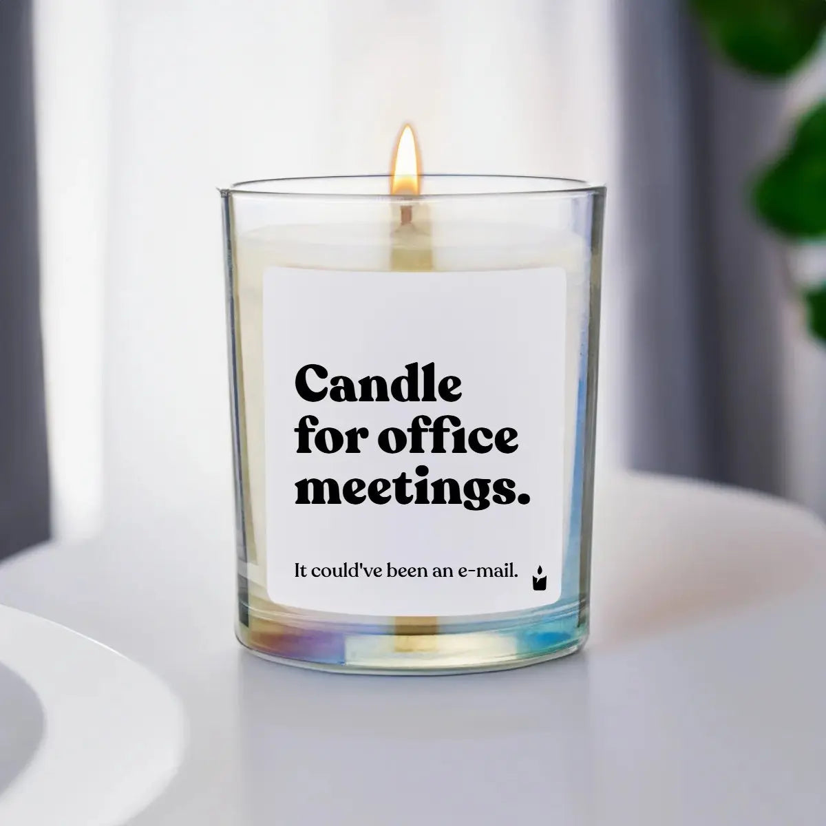 Duftkerze Rainbow Flowery Candle for office meetings. It could've been an e-mail. von ChattyCandles