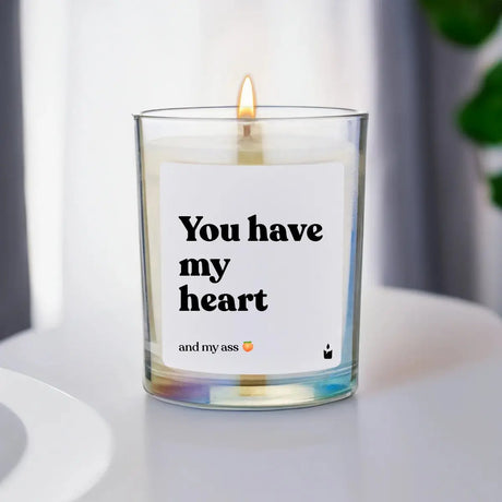 Duftkerze Rainbow Woody You have my heart and my ass von ChattyCandles