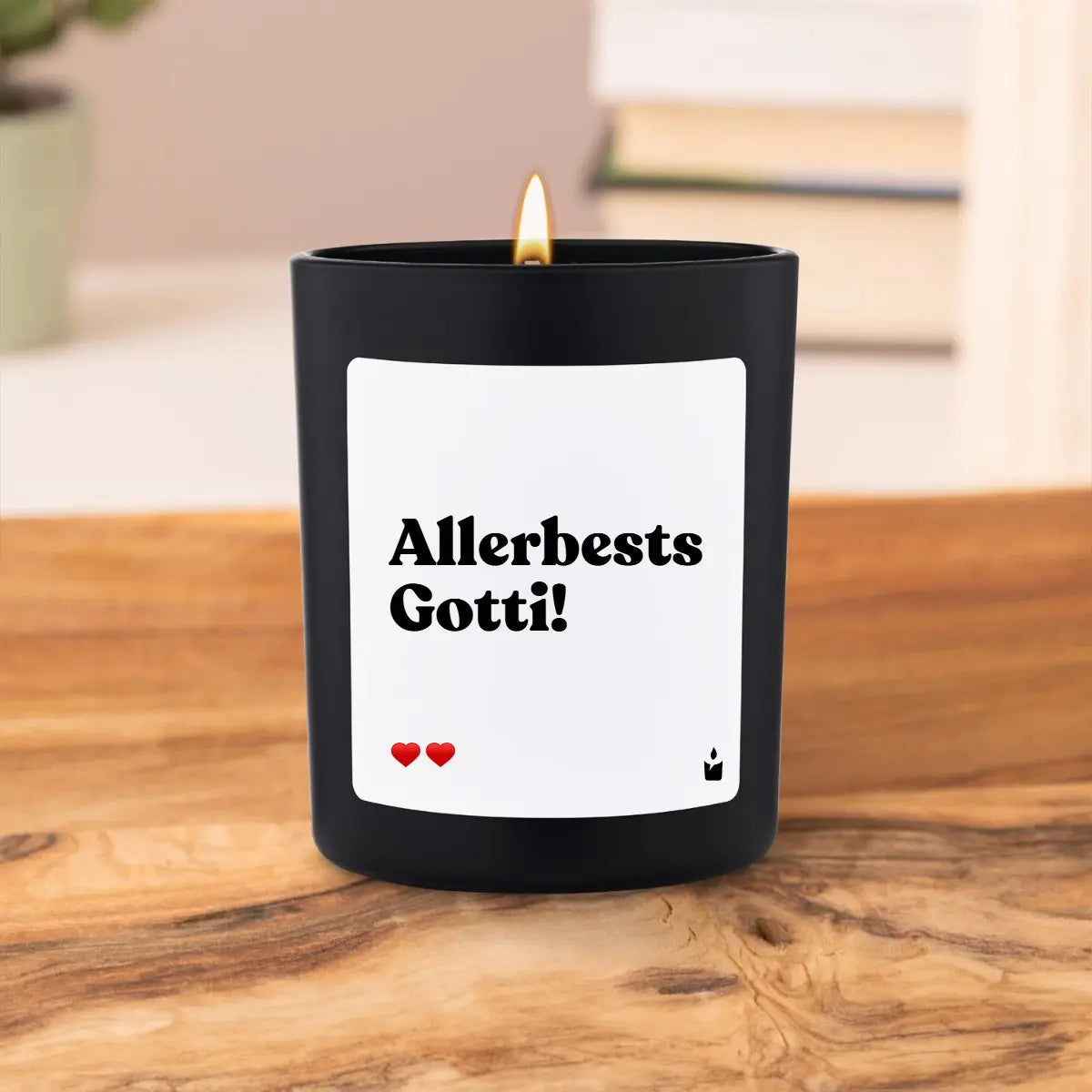 Duftkerze Schwarz Woody Allerbests Gotti! von ChattyCandles