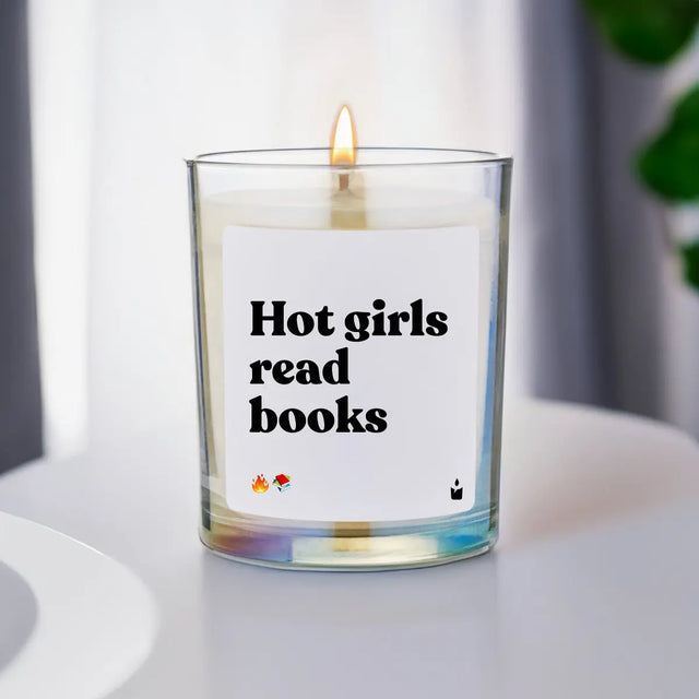 Duftkerze Rainbow Flowery Hot girls read books von ChattyCandles