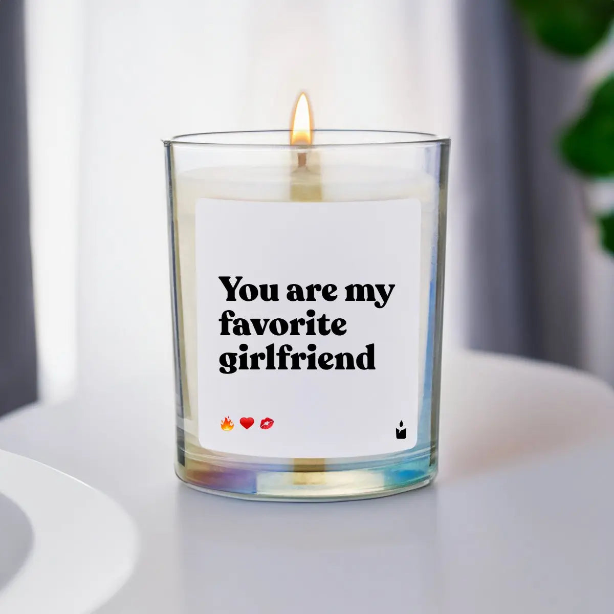 Duftkerze Rainbow Flowery You are my favorite girlfriend von ChattyCandles