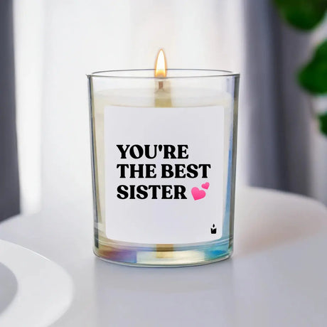 Duftkerze Rainbow Woody You're the best sister von ChattyCandles