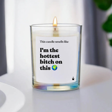 Duftkerze Rainbow Woody I'm the hottest bitch on this planet von ChattyCandles