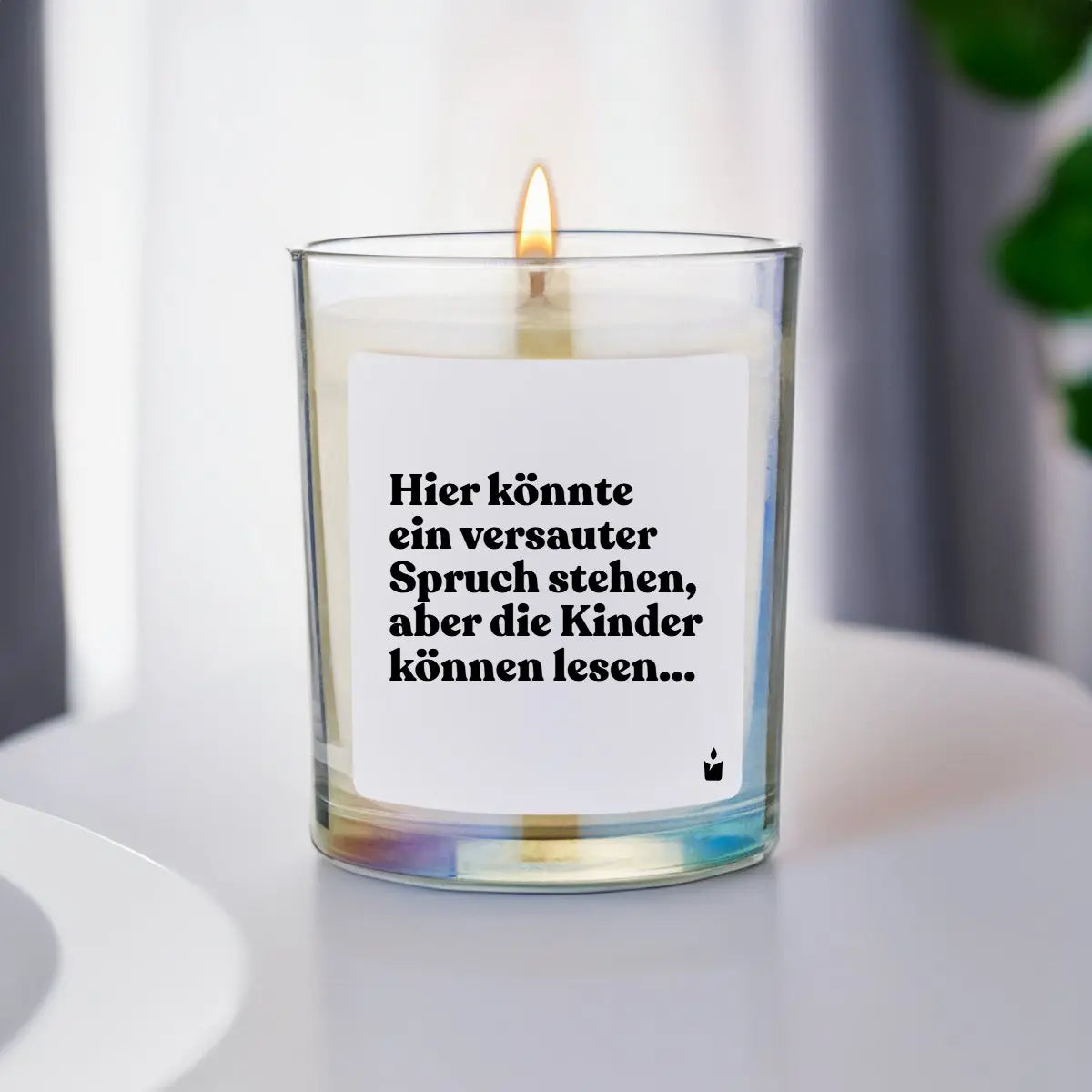 Duftkerze Rainbow Woody Hier könnte ein versauter Spruch stehen, aber die Kinder können lesen... von ChattyCandles