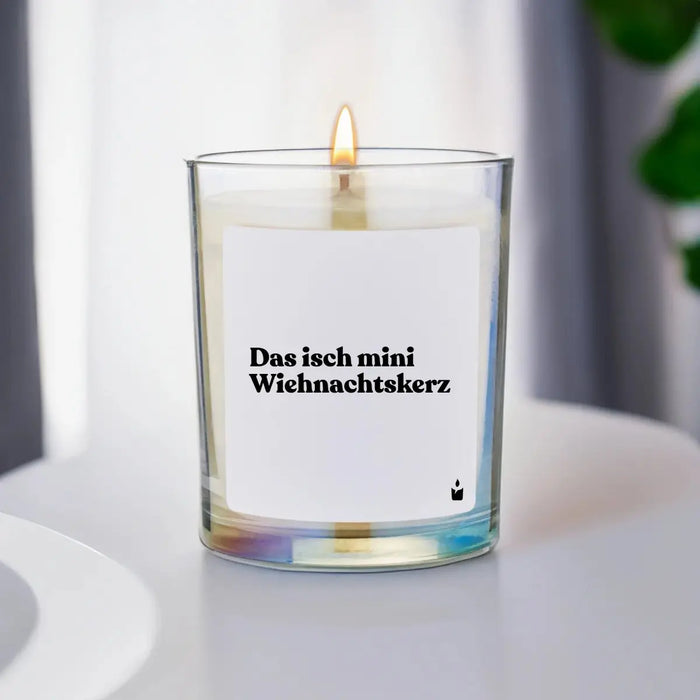 Duftkerze Flowery Das isch mini Wiehnachtskerz von ChattyCandles