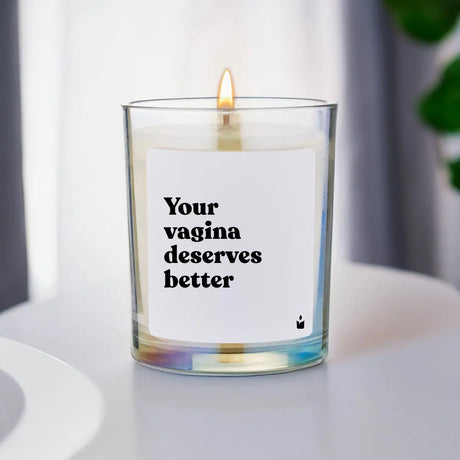 Duftkerze Rainbow Woody Your vagina deserves better von ChattyCandles