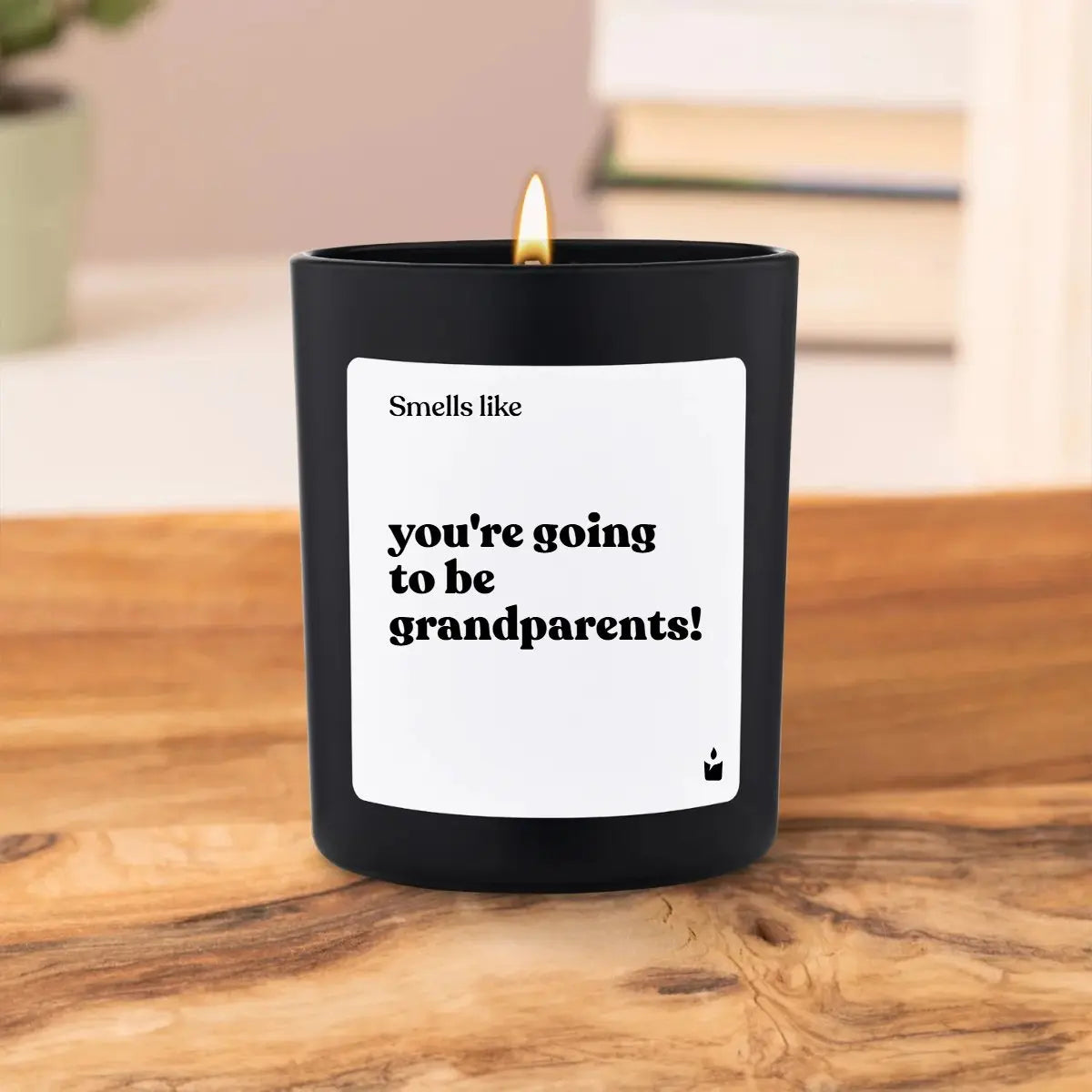 Duftkerze Schwarz Flowery Smells like you're going to be grandparents! von ChattyCandles