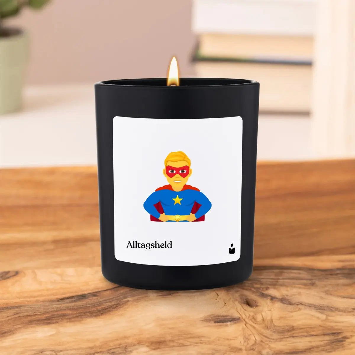 Duftkerze Schwarz Flowery Alltagsheld von ChattyCandles