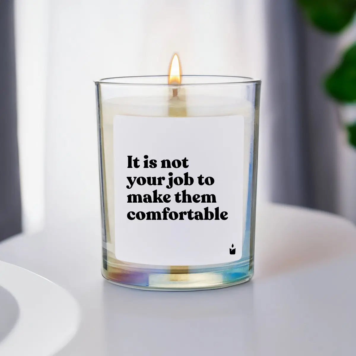 Duftkerze Rainbow Woody It is not your job to make them comfortable von ChattyCandles