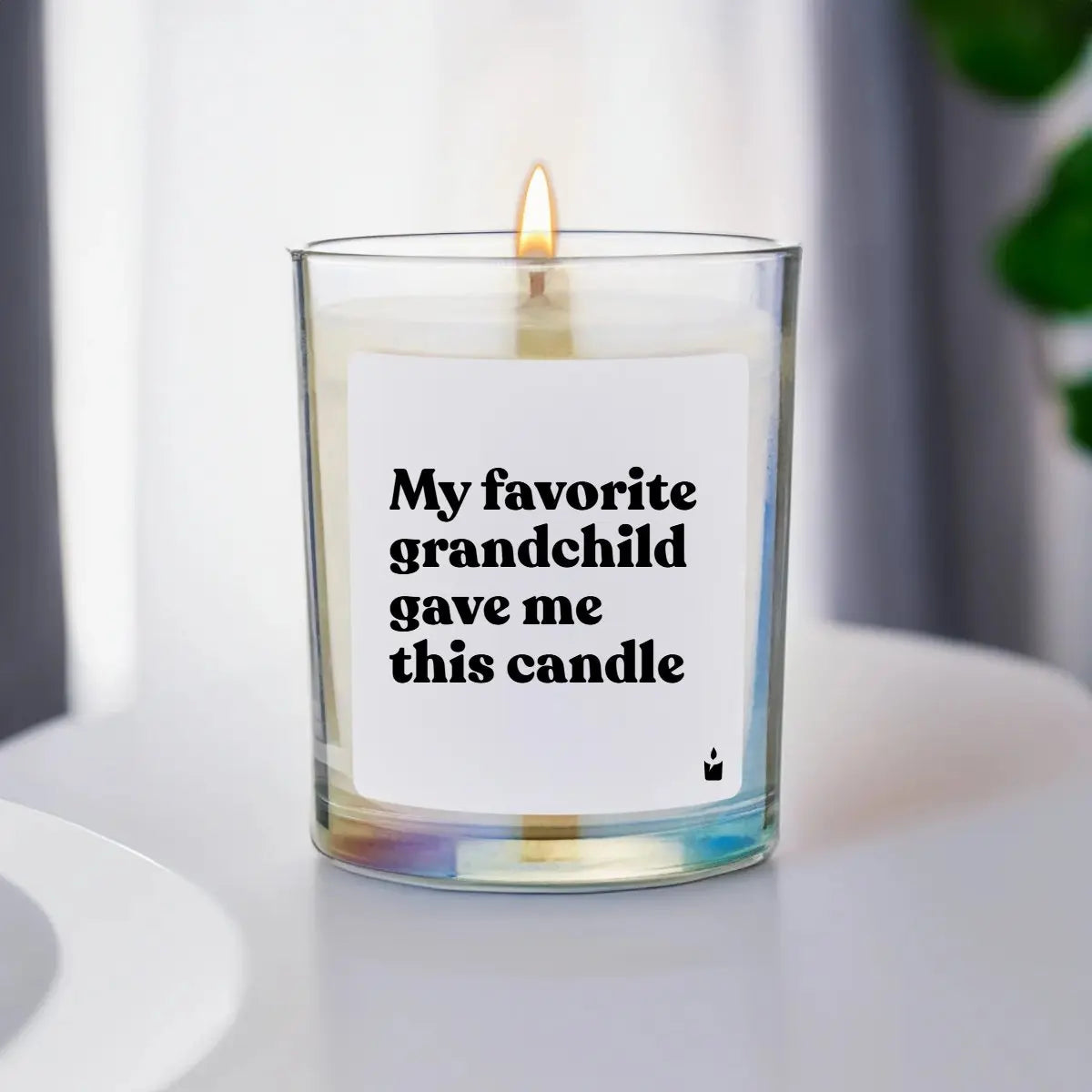 Duftkerze Rainbow Woody My favorite grandchild gave me this candle von ChattyCandles