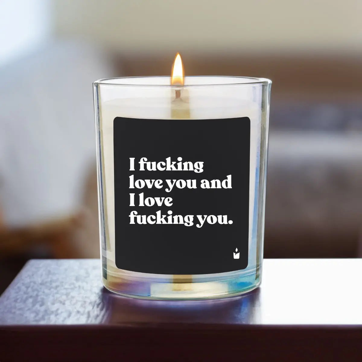 Duftkerze Rainbow Flowery I fucking love you and I love fucking you. von ChattyCandles