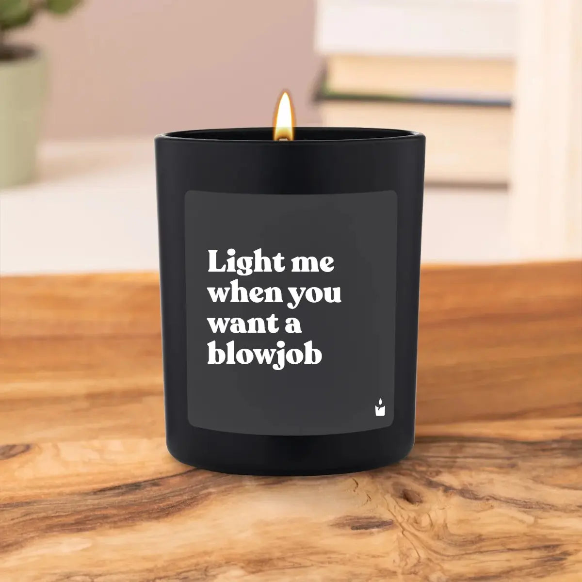 Duftkerze Schwarz Flowery Light me when you want a blowjob von ChattyCandles