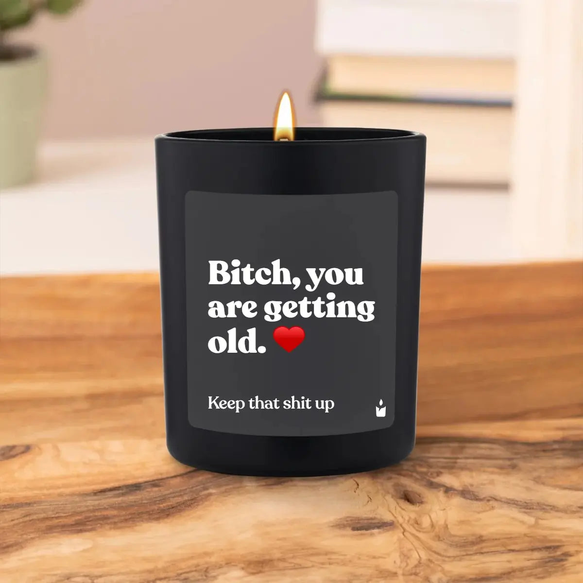 Duftkerze Schwarz Flowery Bitch, you are getting old. von ChattyCandles