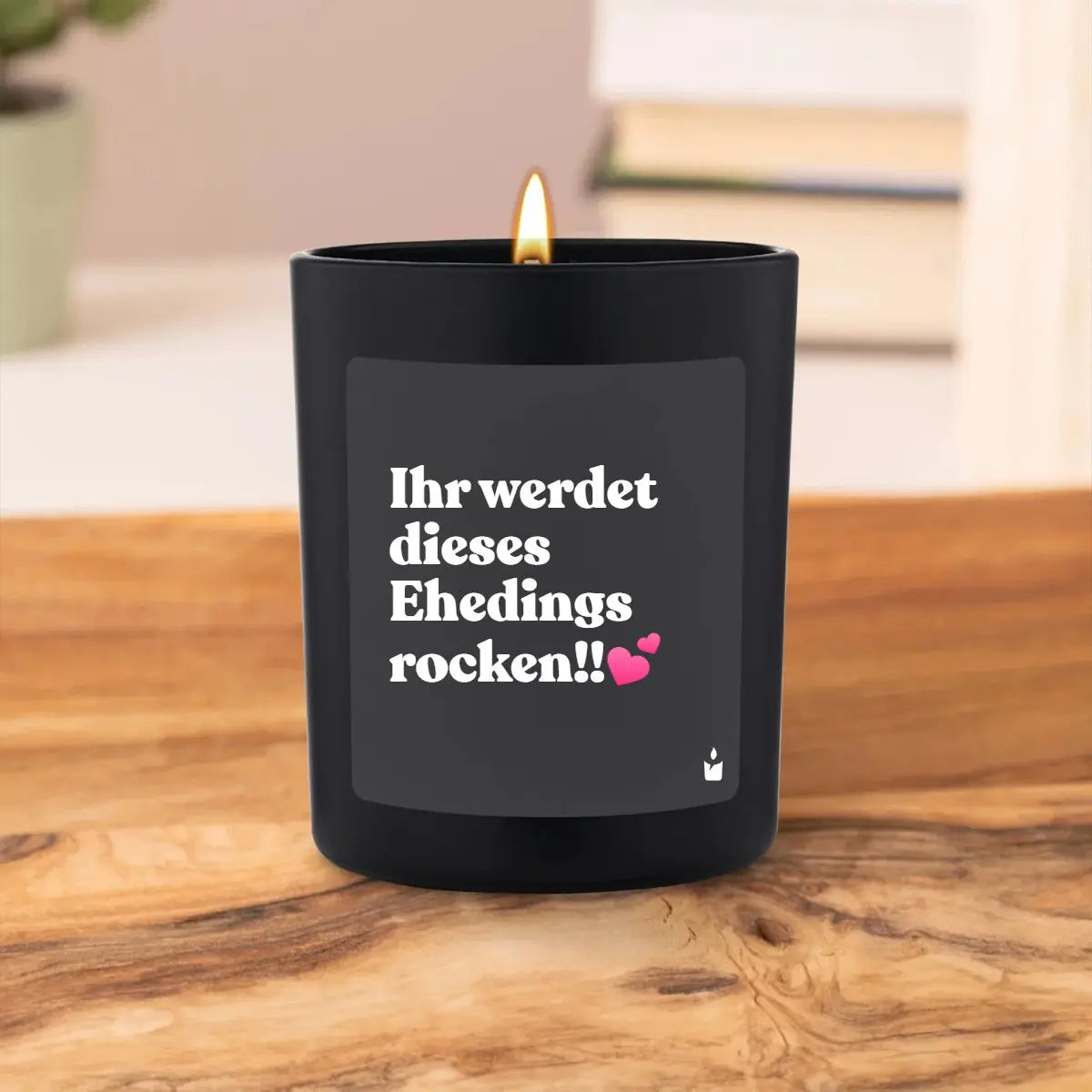 Duftkerze Schwarz Woody Ihr werdet dieses Ehedings rocken!! von ChattyCandles