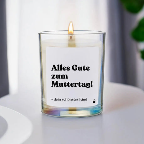 Duftkerze Rainbow Woody Alles Gute zum Muttertag! - dein schönstes Kind von ChattyCandles