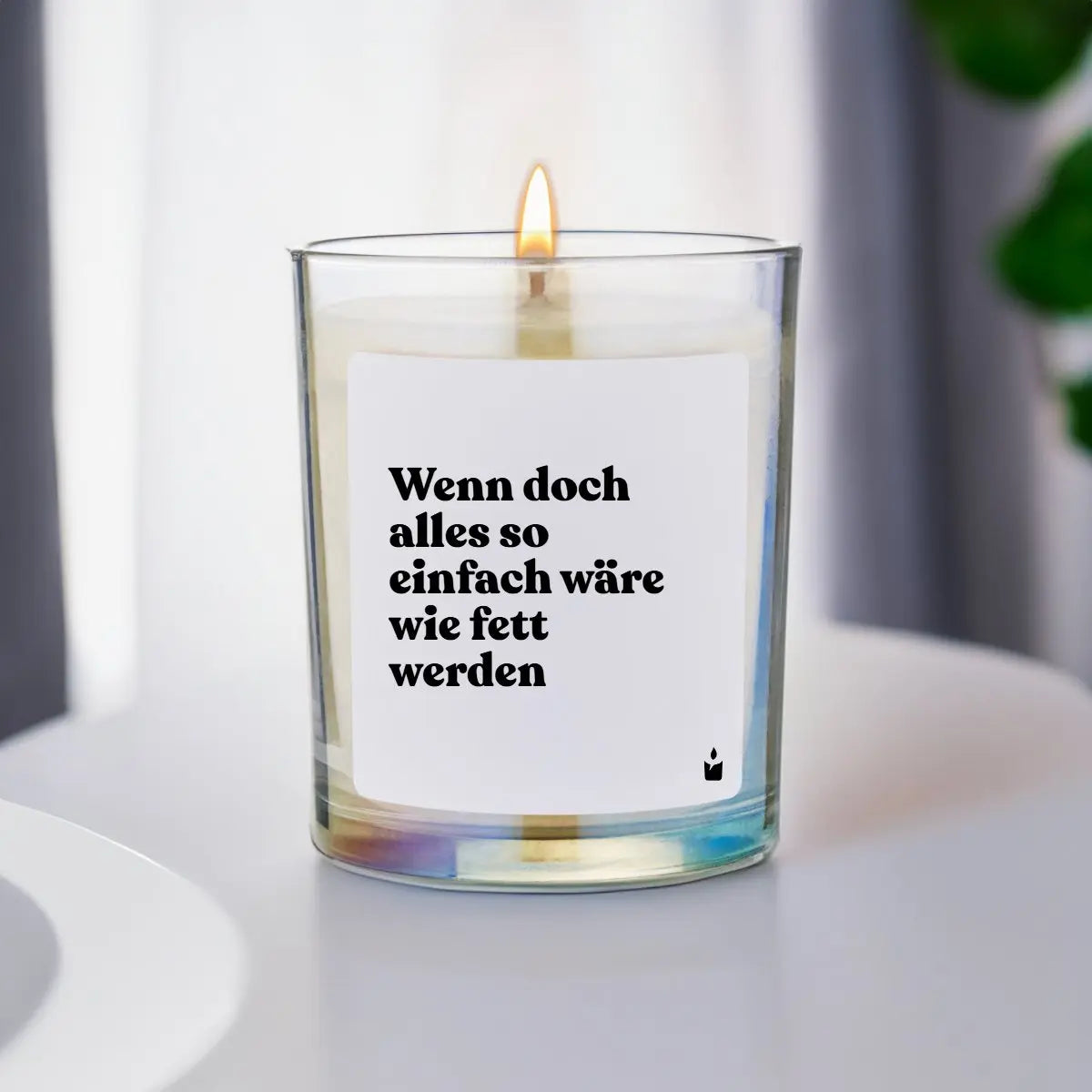 Duftkerze Rainbow Woody Wenn doch alles so einfach wäre wie fett werden von ChattyCandles