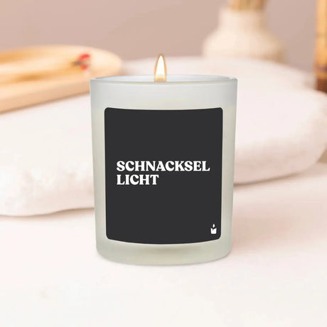 Duftkerze Weiss Flowery Schnacksellicht von ChattyCandles