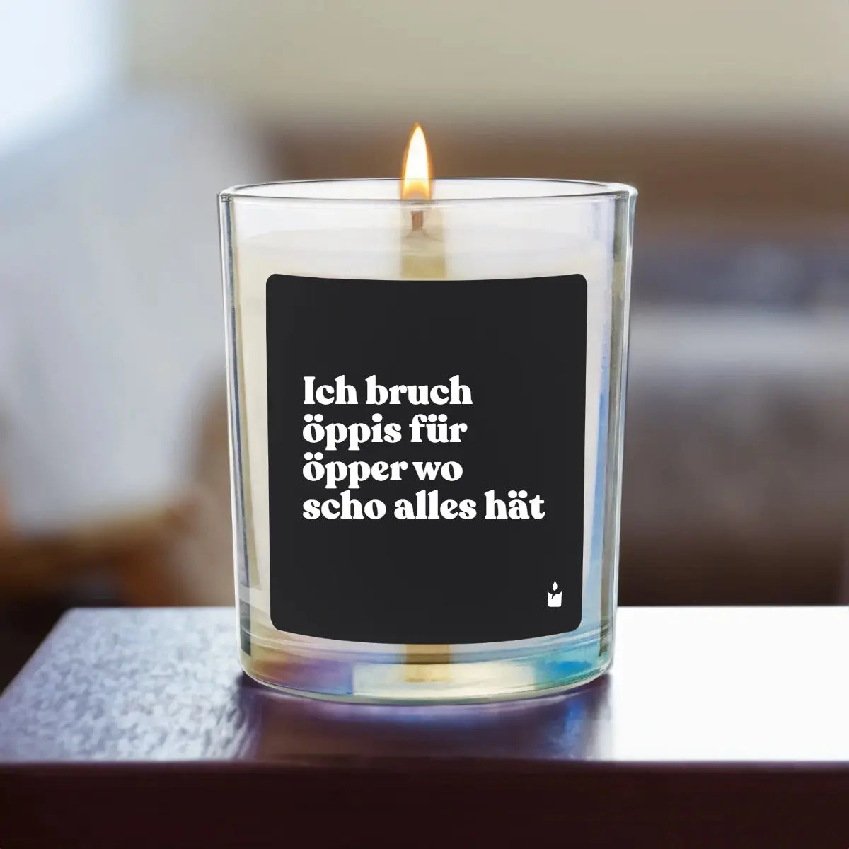 Duftkerze Rainbow Flowery Ich bruch öppis für öpper wo scho alles hät von ChattyCandles