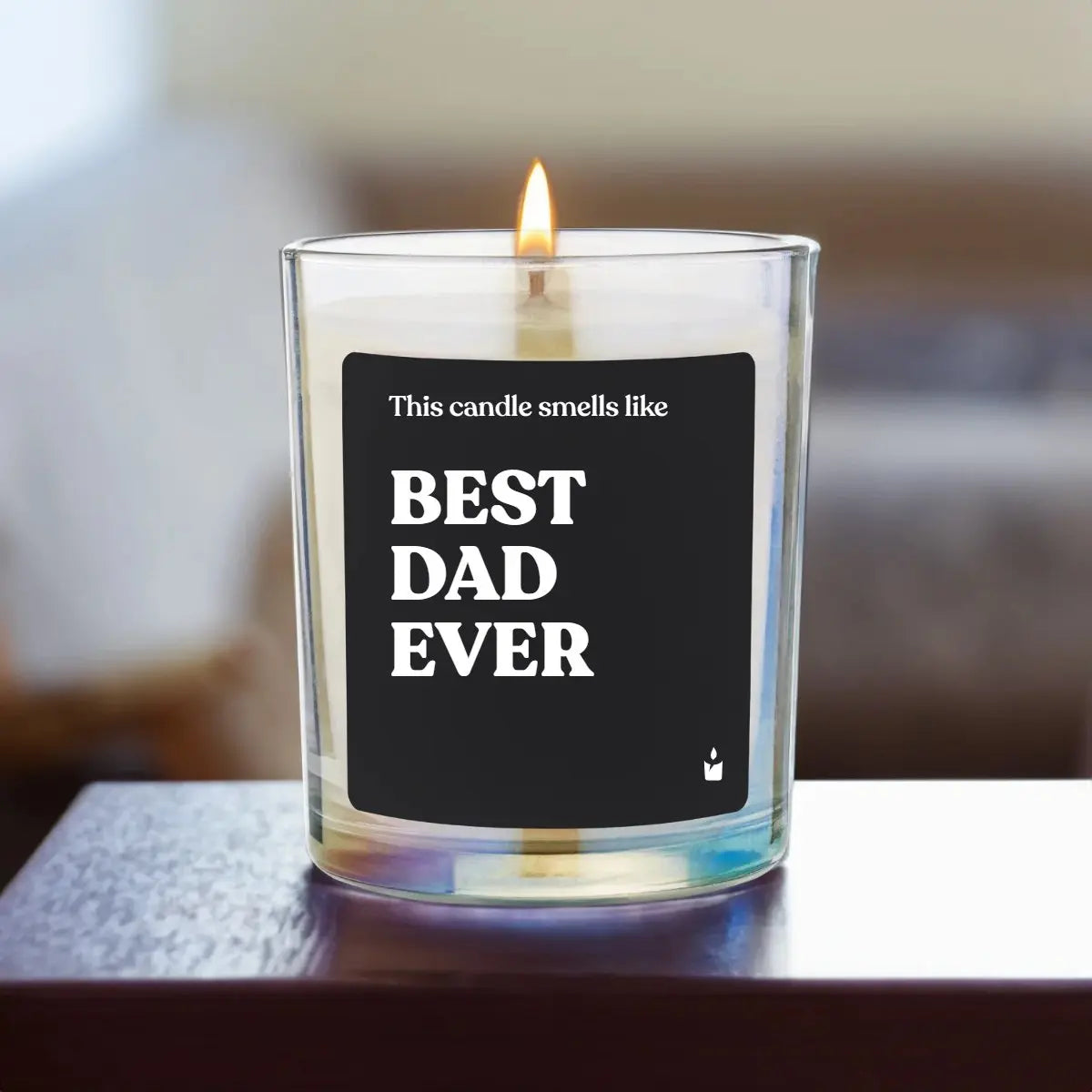 Duftkerze Rainbow Woody Smells like best dad ever von ChattyCandles