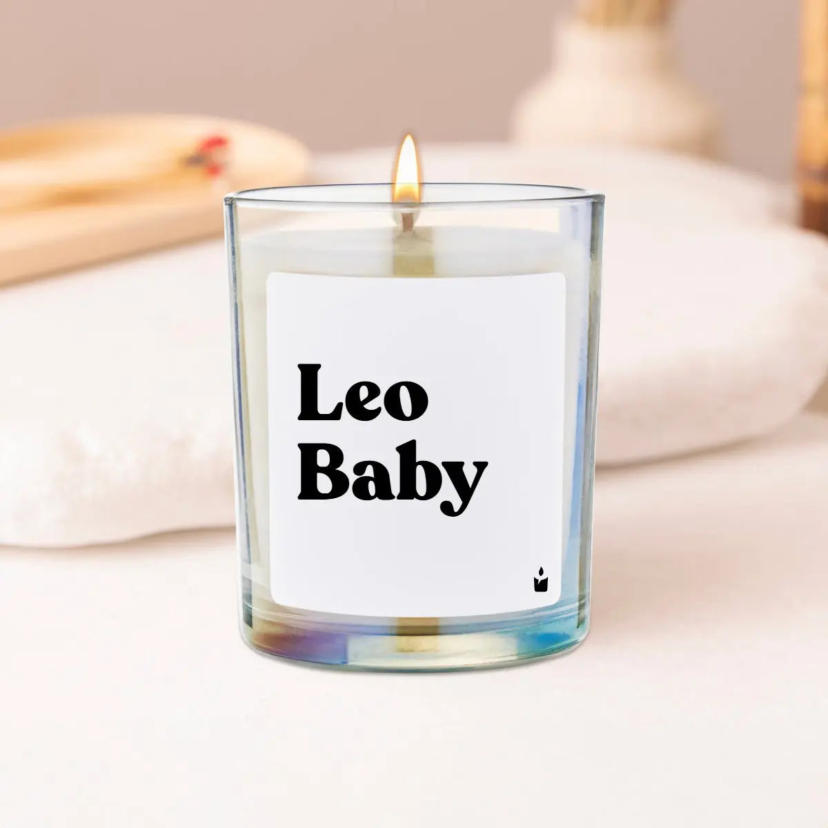 Duftkerze Rainbow Woody Leo Baby von ChattyCandles