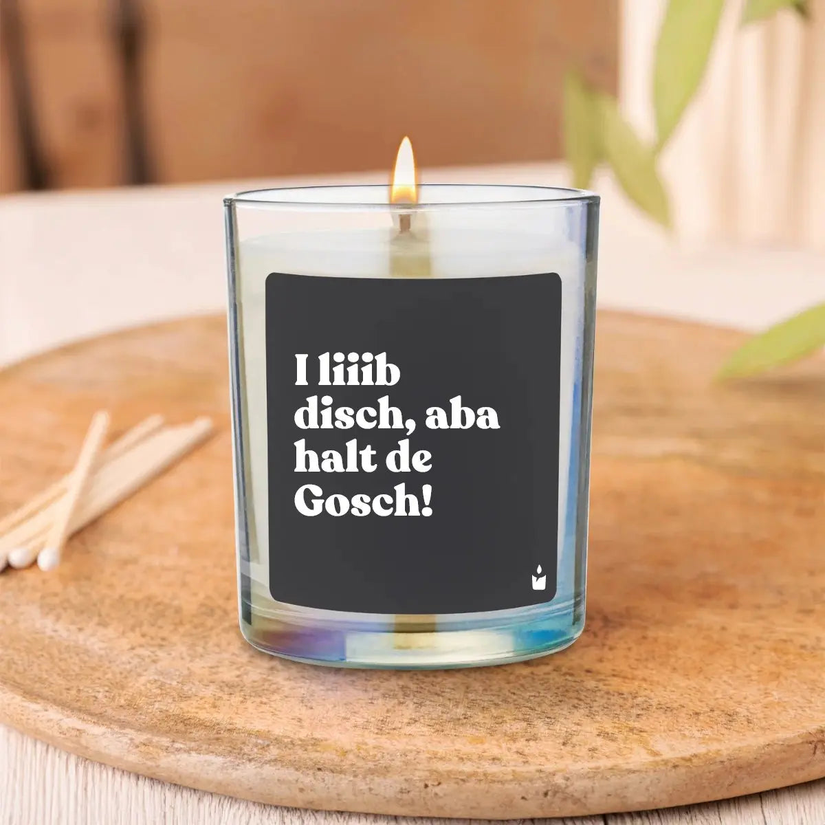 Duftkerze Rainbow Woody I liiib disch, aba halt de Gosch! von ChattyCandles