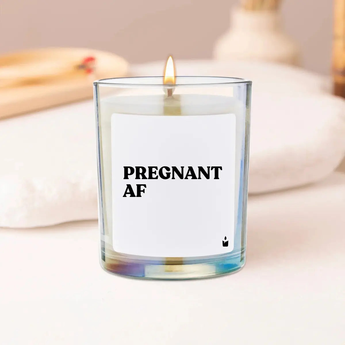 Duftkerze Rainbow Woody Pregnant AF von ChattyCandles