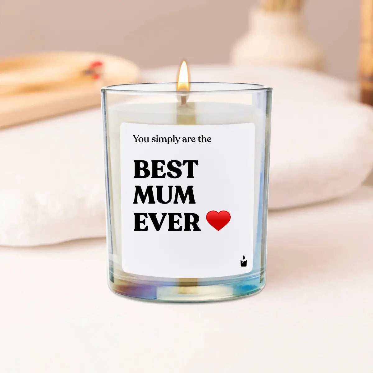 Duftkerze Rainbow Flowery You simply are the best mum ever von ChattyCandles