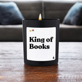 Duftkerze Schwarz Flowery King of Books von ChattyCandles