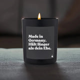 Duftkerze Schwarz Woody Made in Germany. Hält länger als dein Ehe. von ChattyCandles