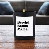Duftkerze Schwarz Flowery Beschti Bonus Mama von ChattyCandles