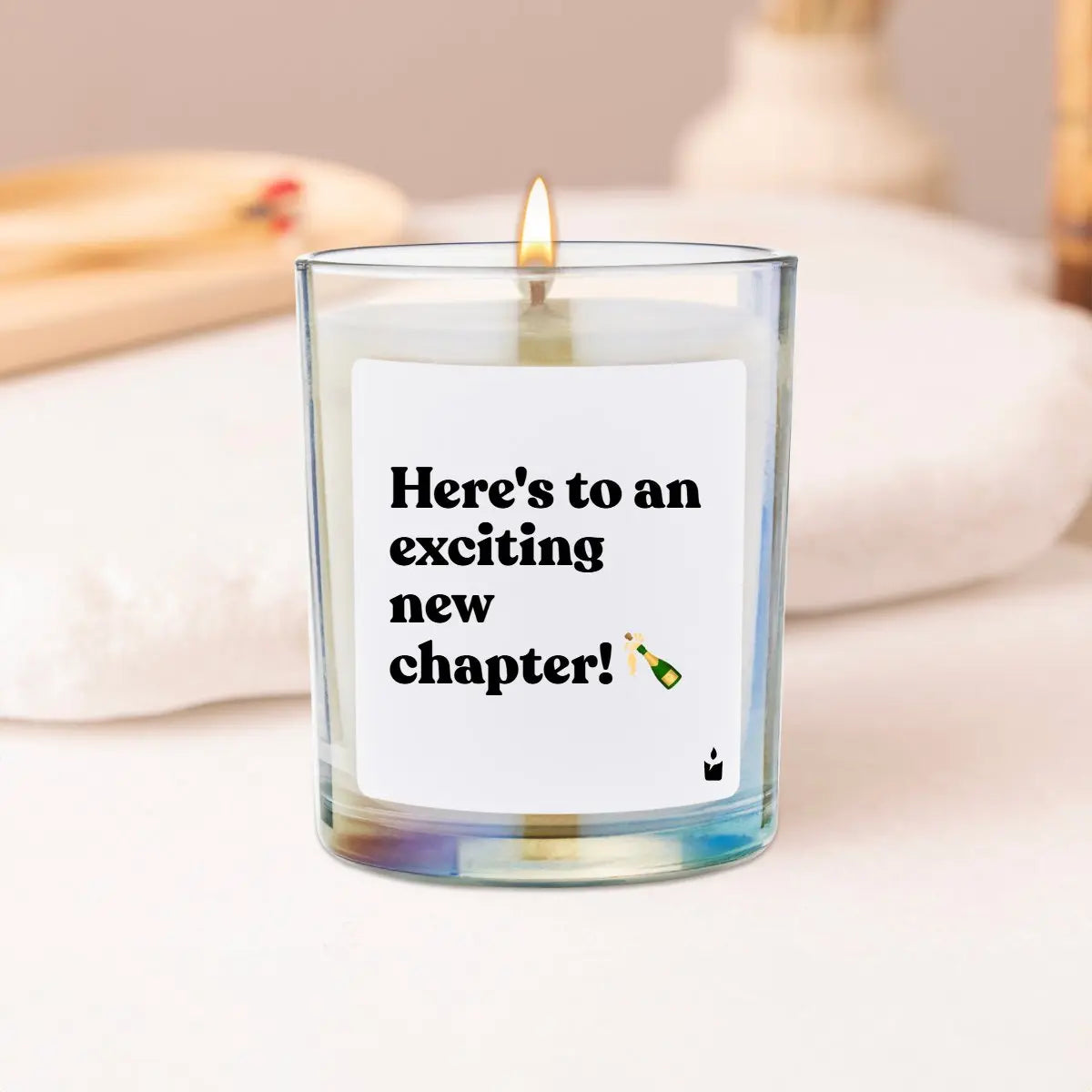 Duftkerze Rainbow Flowery Here's to an exciting new chapter! von ChattyCandles