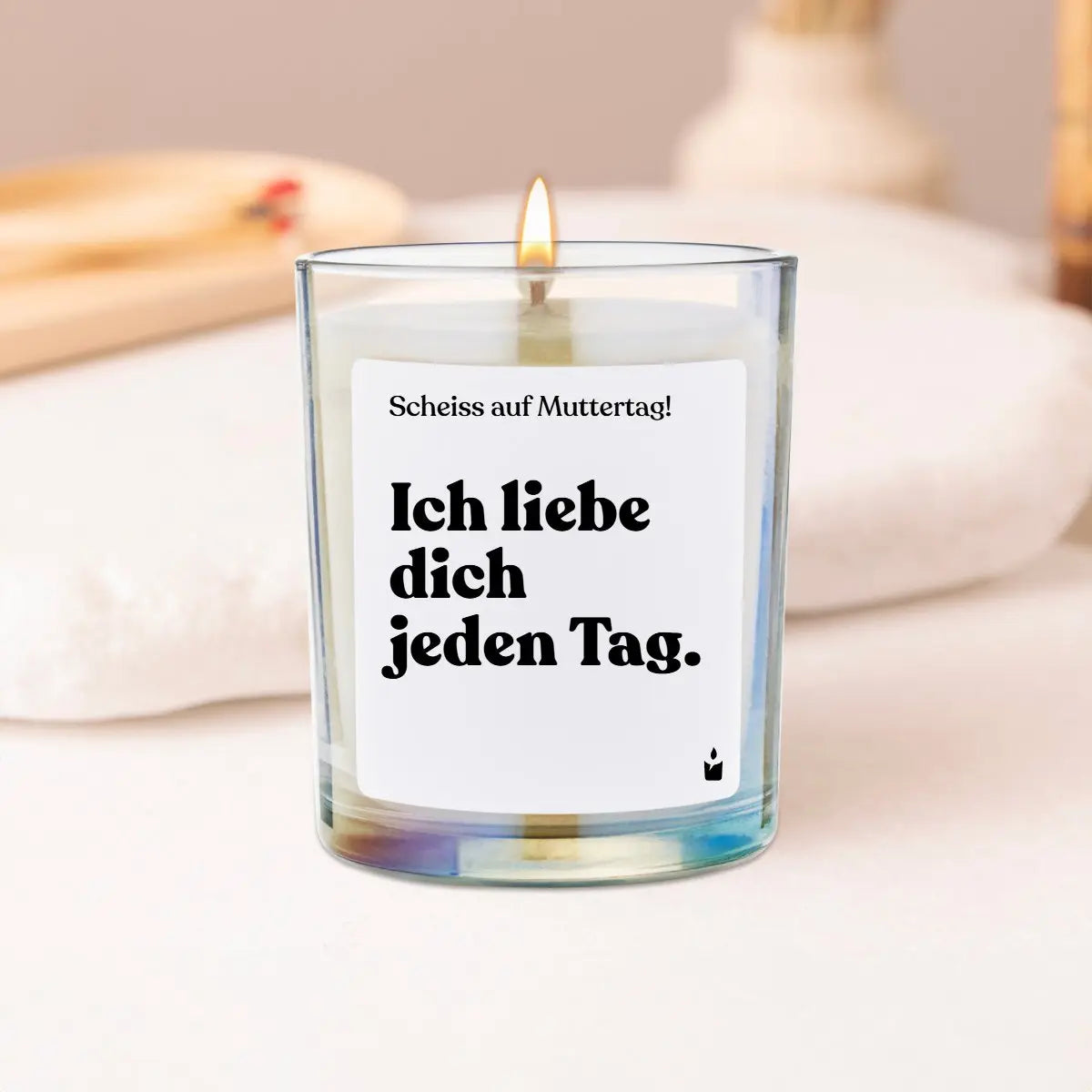 Duftkerze Rainbow Flowery Ich liebe dich jeden Tag. von ChattyCandles