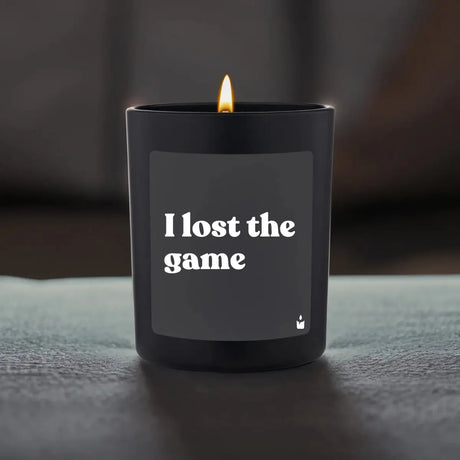 Duftkerze Schwarz Flowery I lost the game von ChattyCandles