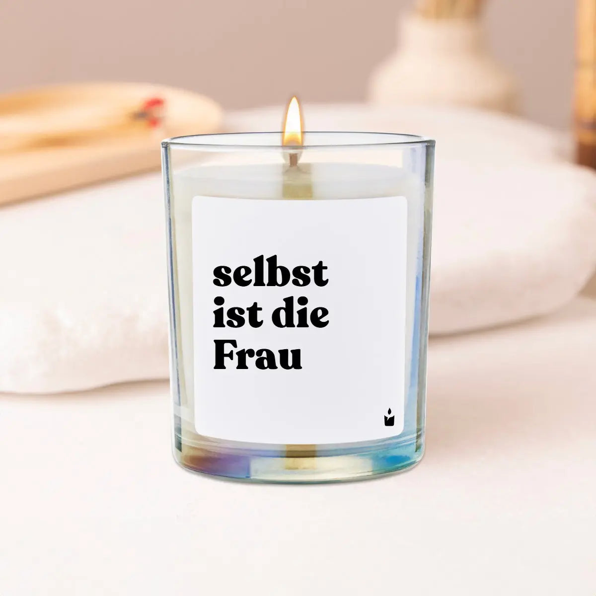 Duftkerze Rainbow Flowery Selbst ist die Frau von ChattyCandles
