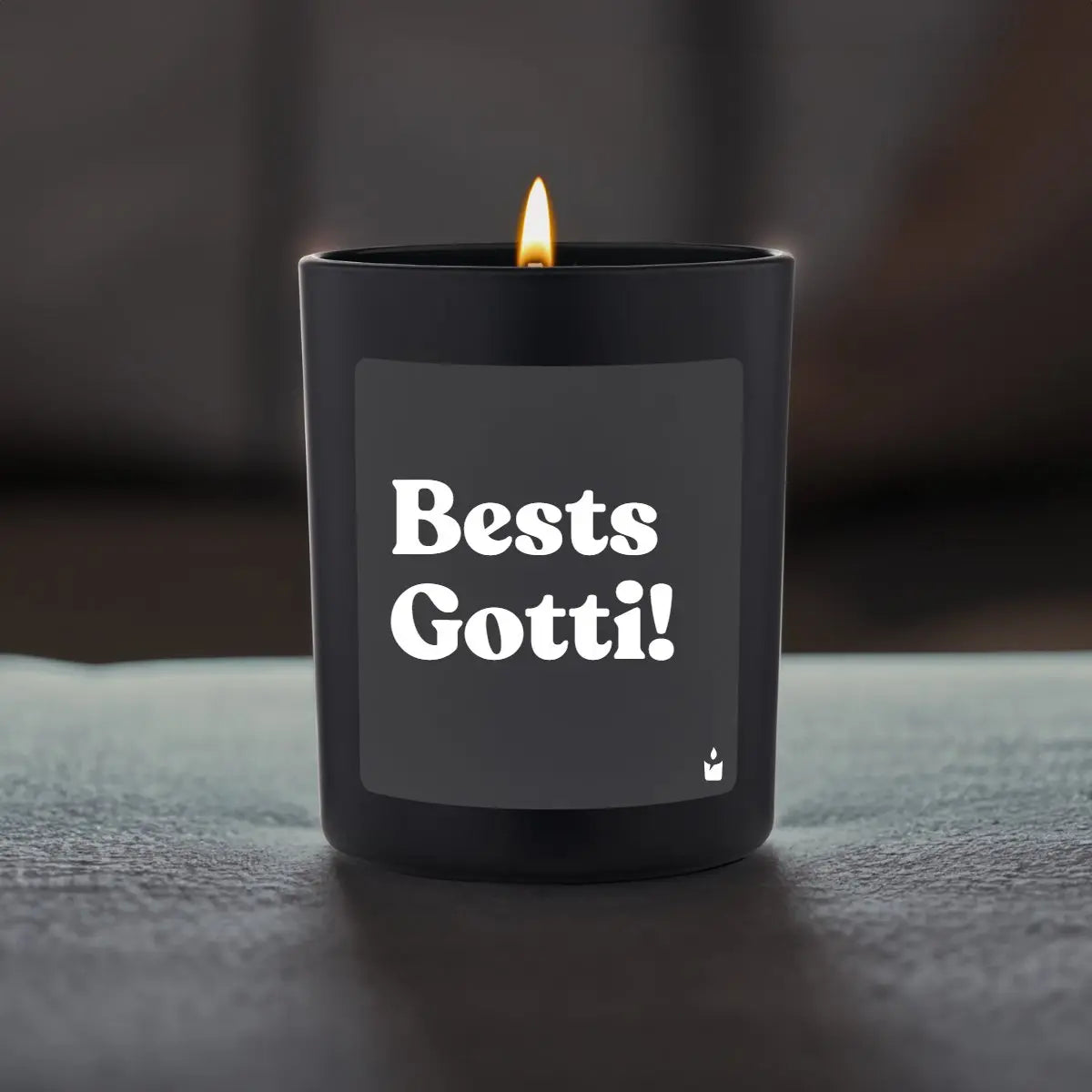 Duftkerze Schwarz Woody Bests Gotti! von ChattyCandles
