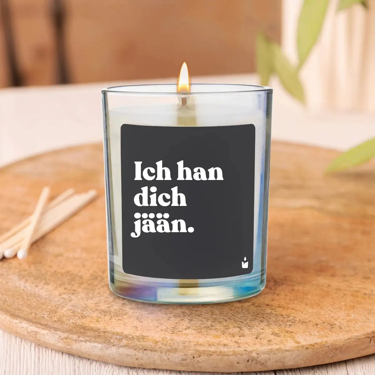 Duftkerze Rainbow Woody Ich han dich jään. von ChattyCandles